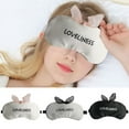thumbnail image 3 of Bangcool Sleeping Mask Creative Letter Eye Mask Eye Shade with Ice Pack for Home Travel, 3 of 10