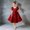 Wine, variant on Girls Solid Color U Neck Dress, Elegant Princess Party Gown with Bow Waist, Flower Girl Junior Bridesmaid Dress for Wedding and Special Occasions Navy 140