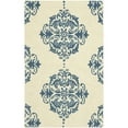 thumbnail image 2 of SAFAVIEH Chelsea HK145A Hand-hooked Ivory / Blue Rug, 2 of 10