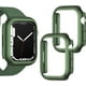 thumbnail image 1 of [2 Pack] Case Compatible for Apple Watch Series 7, PC Hard Cover Protective Bumper Watch Case Accessories for iwatch Women Men (Green+Green, 41mm), 1 of 5
