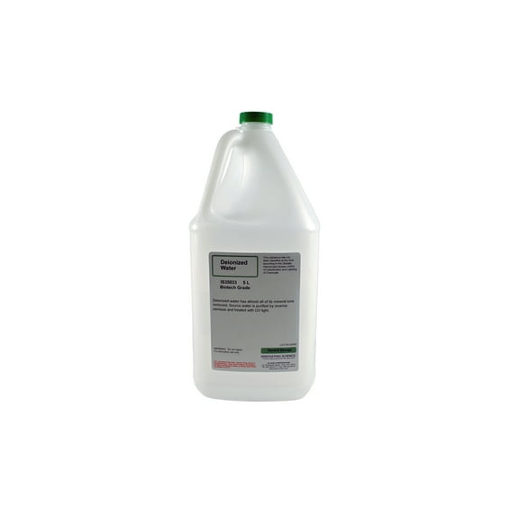 Deionized Water, 5000mL (5L) - Biotechnology (Reagent) Grade - Demineralized - The Curated Chemical Collection by Innovating Science