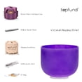 thumbnail image 5 of TOPFUND Violet A# Note Pineal Chakra 10 inch Crystal Singing Bowl with Heavy duty carrying case and Suede Stick, 5 of 6