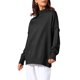 thumbnail image 4 of Suéteres de mujer Inspire Chic, de manga larga, cuello alto, suelto, de gran tamaño, casual, tops 2025 2XL negro, 4 of 6