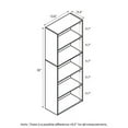 thumbnail image 4 of Furinno Luder 5-Tier Reversible Open Shelf Bookcase, Green, 4 of 7