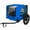 Blue + Steel + oxford fabric, variant on Pet Bike Trailer Dog Cart for Bicycle, Suitable for Small and Medium Pets, Easy Folding Cart Frame, Quick Release Wheel, Non-Slip Floor, Internal Leash
