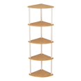 thumbnail image 4 of jifeng Corner Shelf Corner Display Shelf Durability Frees Standing Easy to Install Storage Rack Multipurpose for Kitchen Office Home 122cm, 4 of 9
