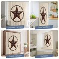 thumbnail image 5 of Texas Star Farmhouse Waterproof Shower Curtain, Stall 36"x72" Washable Polyester Fabric Shower Curtains for Bathroom, Western Country Stars Retro Decorative Bathtub Curtain Sets with Hooks, 5 of 9