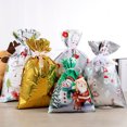 thumbnail image 2 of Bolsa de regalo de Navidad Bewildely de colores variados con cordón de plástico Estilo navideño para galletas y bocadillos 20 piezas, 2 of 6