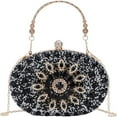 thumbnail image 1 of LHSHID Women Crystal Clutch Purse Rhinestone Evening Handbags for Wedding Party, 1 of 6