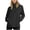 Black, variant on Womens Lightweight Packable Rain Jackets Zip Up Waterproof Windbreaker Hooded Raincoat Hiking Trench Coat Pockets
