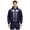 Dark Blue, variant on Men Leak Proof Jacket Waterproof Zip-up Hoodie Sports Coat Long Sleeve Sweatshirt with Hood Raincoat Khaki L