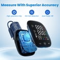 thumbnail image 5 of Bluetooth Blood Pressure Monitor for Home Use & Upper Arm Blood Pressure Cuff - BP Machine with 2x120 Reading Memory Adjustable Arm Cuff 8.6"-16.5" - Compatible for iOS & Android Devices, 5 of 7