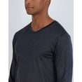 thumbnail image 3 of Real Essentials 4 Pack: Men's Dry Fit Long Sleeve V-Neck Active T-Shirt - Athletic Outdoor UPF 50+ (Available in Big & Tall), 3 of 6