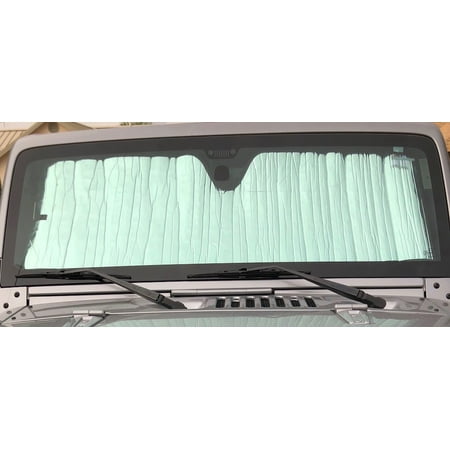 - AutoHeatshield Sunshade for Jeep Wrangler 1989 1990 1991 1992 1993 1994 1995 1996 Custom Fit Windshield Sunshade