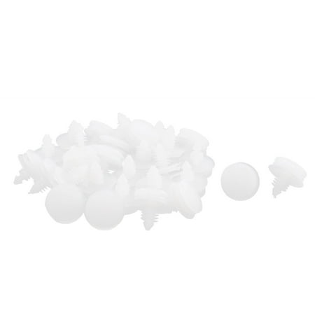 Buick Door Seals - Unique Bargains 30 Pcs White Plastic Door Seal Nail Rivet Trim Mat Clip for Buick