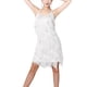 thumbnail image 3 of Vestido de mujer con borlas de lentejuelas y cuello en V para Samba, fiesta, Cha Cha 2XL, 3 of 7