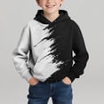 thumbnail image 2 of Eltusu Toddler Boys Winter Hoodies, Printed Casual Long Sleeve Pullover Warm Sweatshirts White Size 3-4 T, 2 of 5