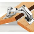 thumbnail image 3 of 2PCS - Large Kitchen Cabinet Door Hinges Cabinet Door 170 Degree Hinges + 16 Set Screws - Large Angled Door Hinges - No Slots Required - Easy Installation, 3 of 7