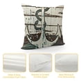 thumbnail image 4 of Coastal Throw Pillow Cover Wooden Board Nautical Anchor Helm Pillowcase Ocean Theme Cushion Covers for Sofa Beach Car Home Cabin Decor, 4 of 5