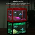 thumbnail image 4 of Labymos Mini Fish Tanks Aquarium Kit Stackable Tanks Ant Feeding Tanks Reptile Row Box Desktop, 4 of 8