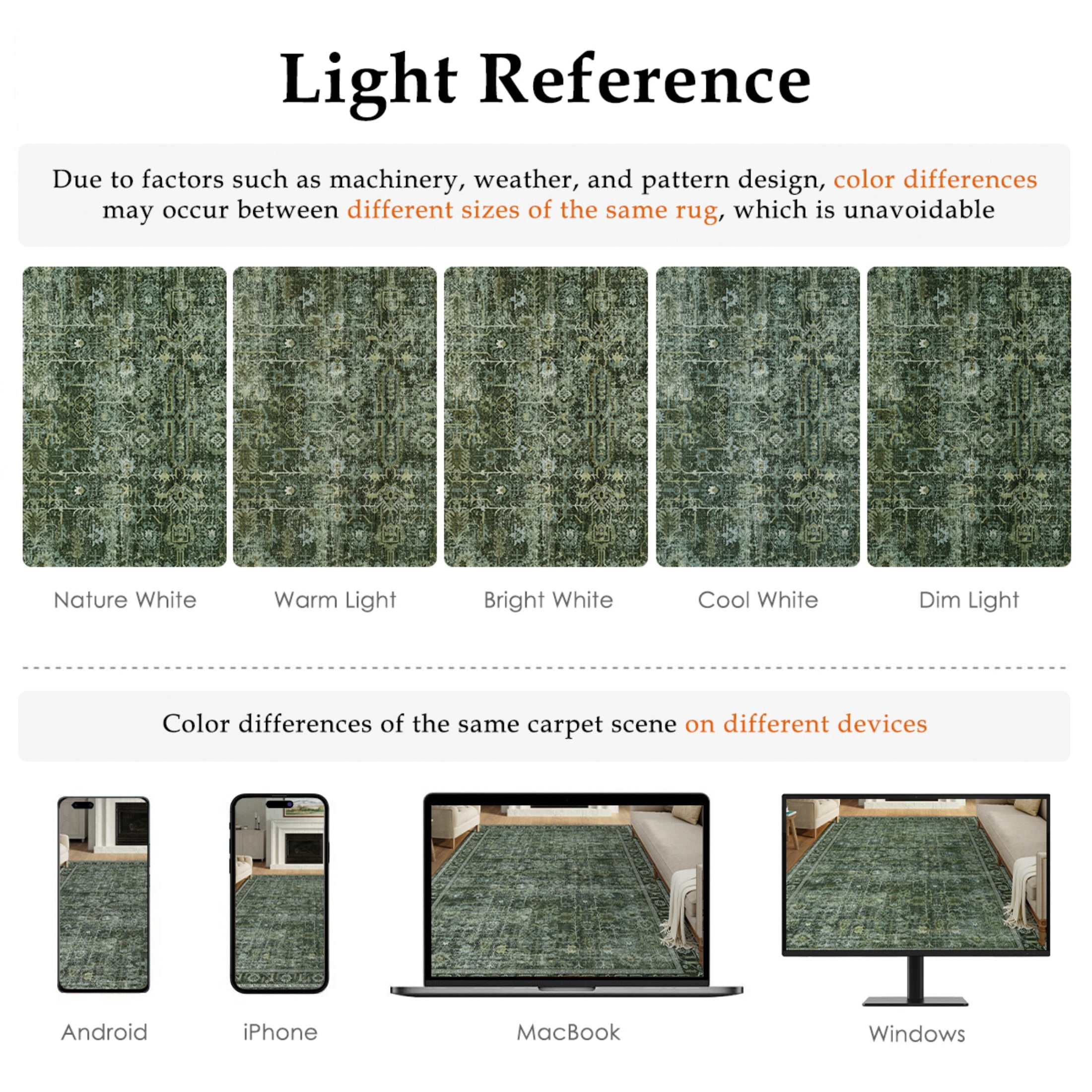 WIPONKEN 9x12 Area Rugs for Living Room Bedroom Dining Room Office Farmhouse, Machine Washable Non Slip Vintange Persia Rug