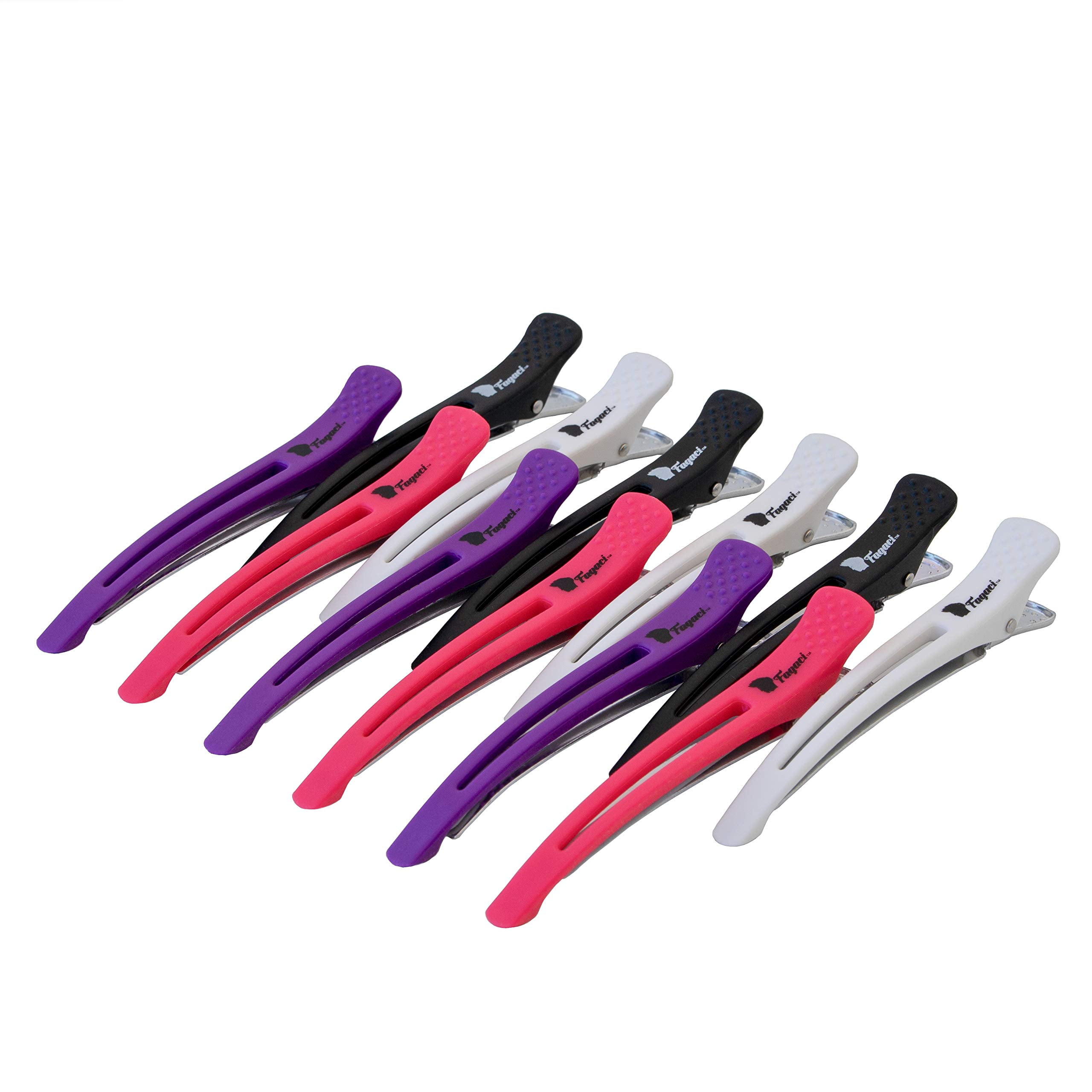 Fagaci Firm Grip Hair Clips for Styling Sectioning with Silicone Band ...
