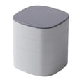thumbnail image 1 of Organizador de joyas, joyero giratorio de 360 ​​grados, expositor para anillos. Blanco, 1 of 9
