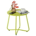thumbnail image 4 of VECELO Metal Round Side End Table, Modern Nightstand for Bedroom/Living Room/Office, Green, 4 of 8