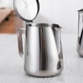 thumbnail image 4 of LITTLE HOME Stainless Steel Milk Frothing Pitcher with Lid - Barista Coffee Kettle for Latte Art, Espresso Cappuccino - Multi-Size Options 350/600/1000/1500/2000ml, 4 of 10