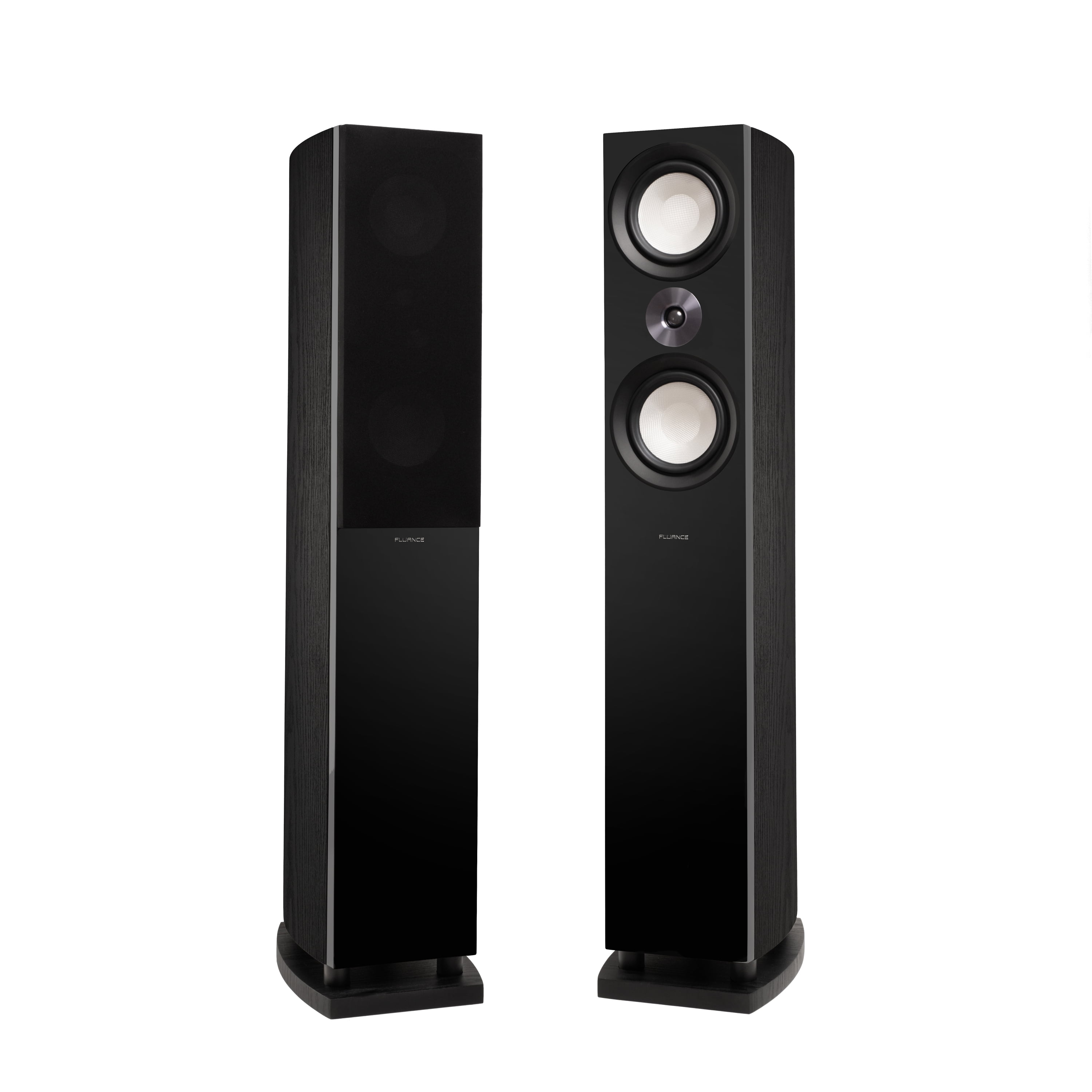 Fluance Reference Surround Sound Home Theater 7.0 Channel Speaker System including 3-Way Floorstanding Towers, Center Channel, Surrounds and Rear Surrounds - Black Ash (X870BR)