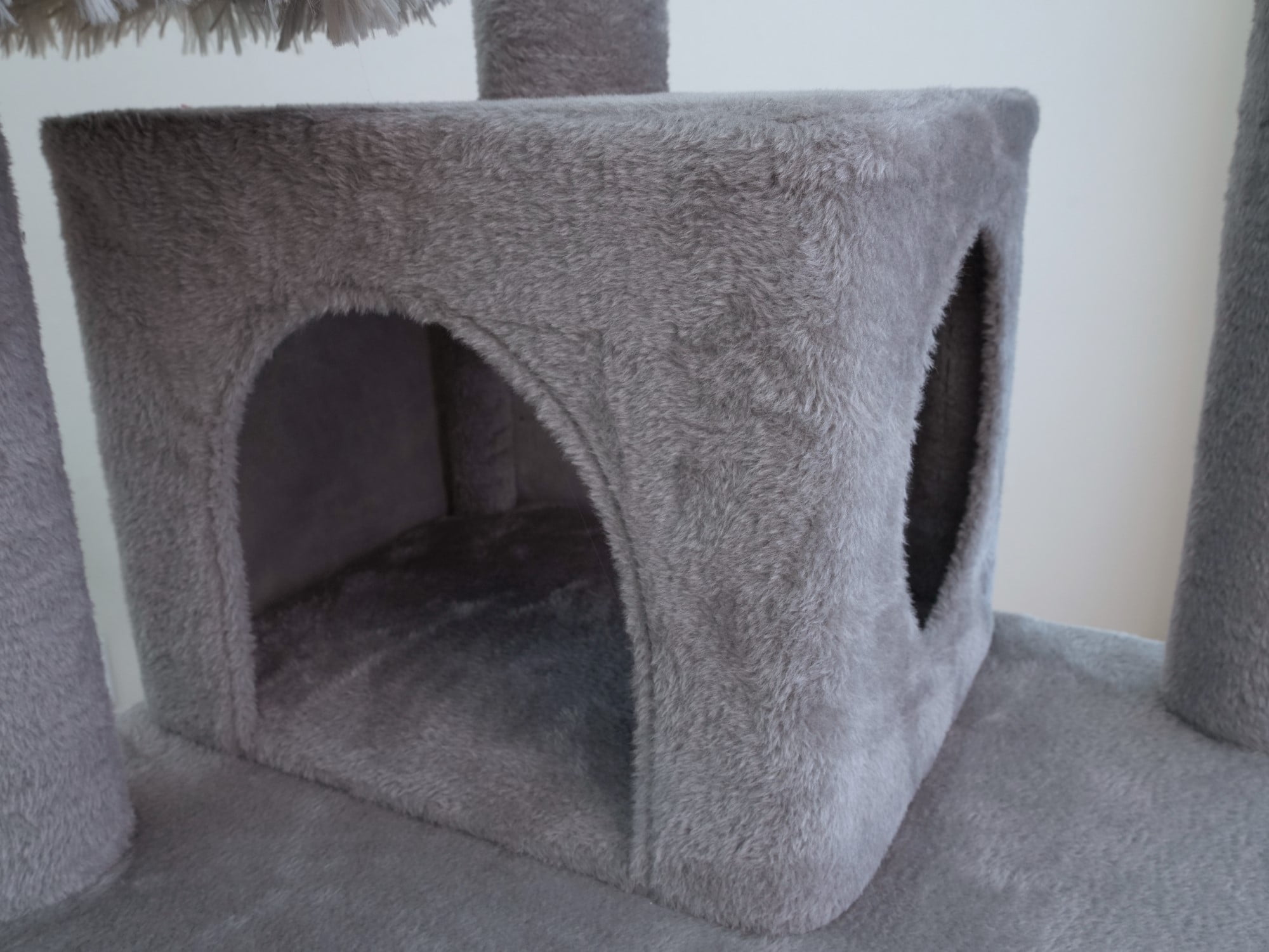 Vibrant Life Large 8-Level 73" Cat Tree with Condo, Hammock and Scratching Posts, Light Gray
