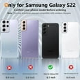 thumbnail image 6 of Compatible with Samsung Galaxy S22 Case for Women Cute Luxury Gold Heart Pattern Design, Full Camera Protection & Soft TPU Shockproof Protective Plating Edge Phone Case,6.1 inch 2022, White, 6 of 12