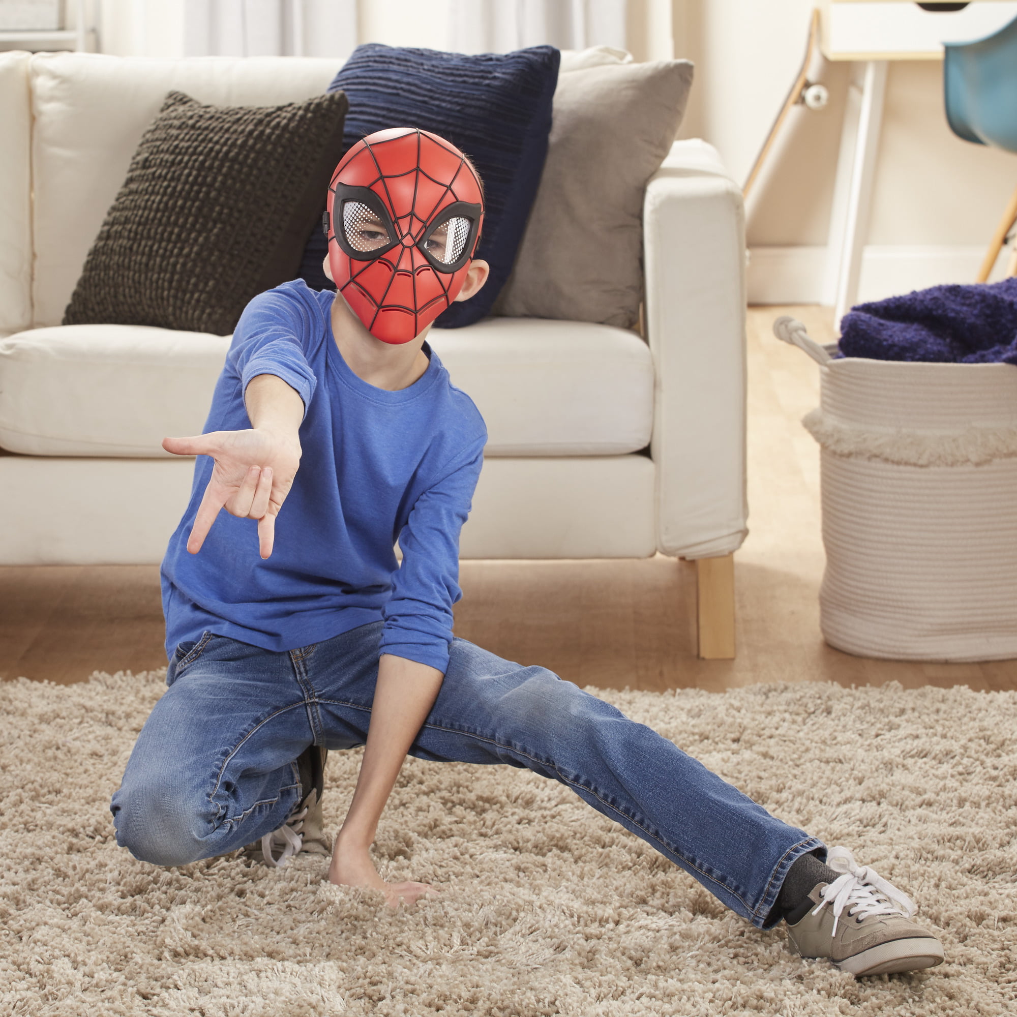 Fun Factorys Kids Spiderman Capes and LED Mask Compatible Superhero Toys Spiderman Toys and Costume 