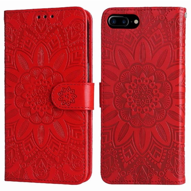 Funda tipo cartera GANGXUN para iPhone 12 , diseño girasol, cuero PU, soporte, cierre magnético, tarjetero