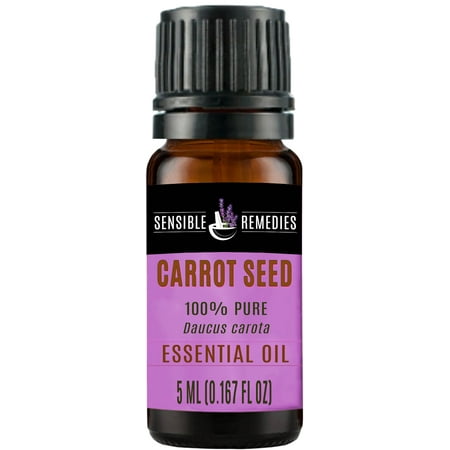 Sensible Remedies Carrot Seed 100% Therapeutic Grade Essential Oil, 5 mL (0.167 fl (Best Carrot Seed Oil Brand)