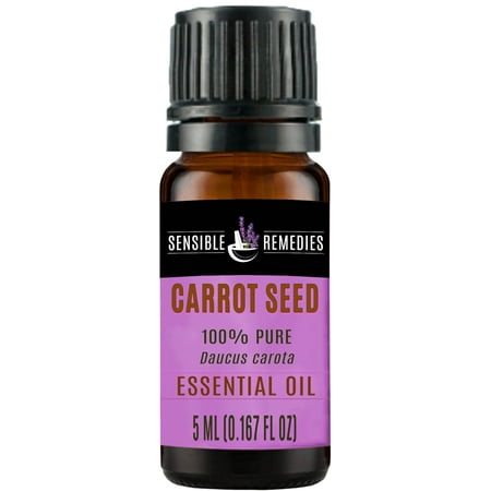 - Sensible Remedies Carrot Seed 100% Therapeutic Grade Essential Oil, 5 mL (0.167 fl oz)