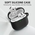 thumbnail image 4 of Comvin for Apple Airpods 4 Case Cover for Women Men, with Cleaner Kit Fits & Anti-Loss Strap, Black, 4 of 9