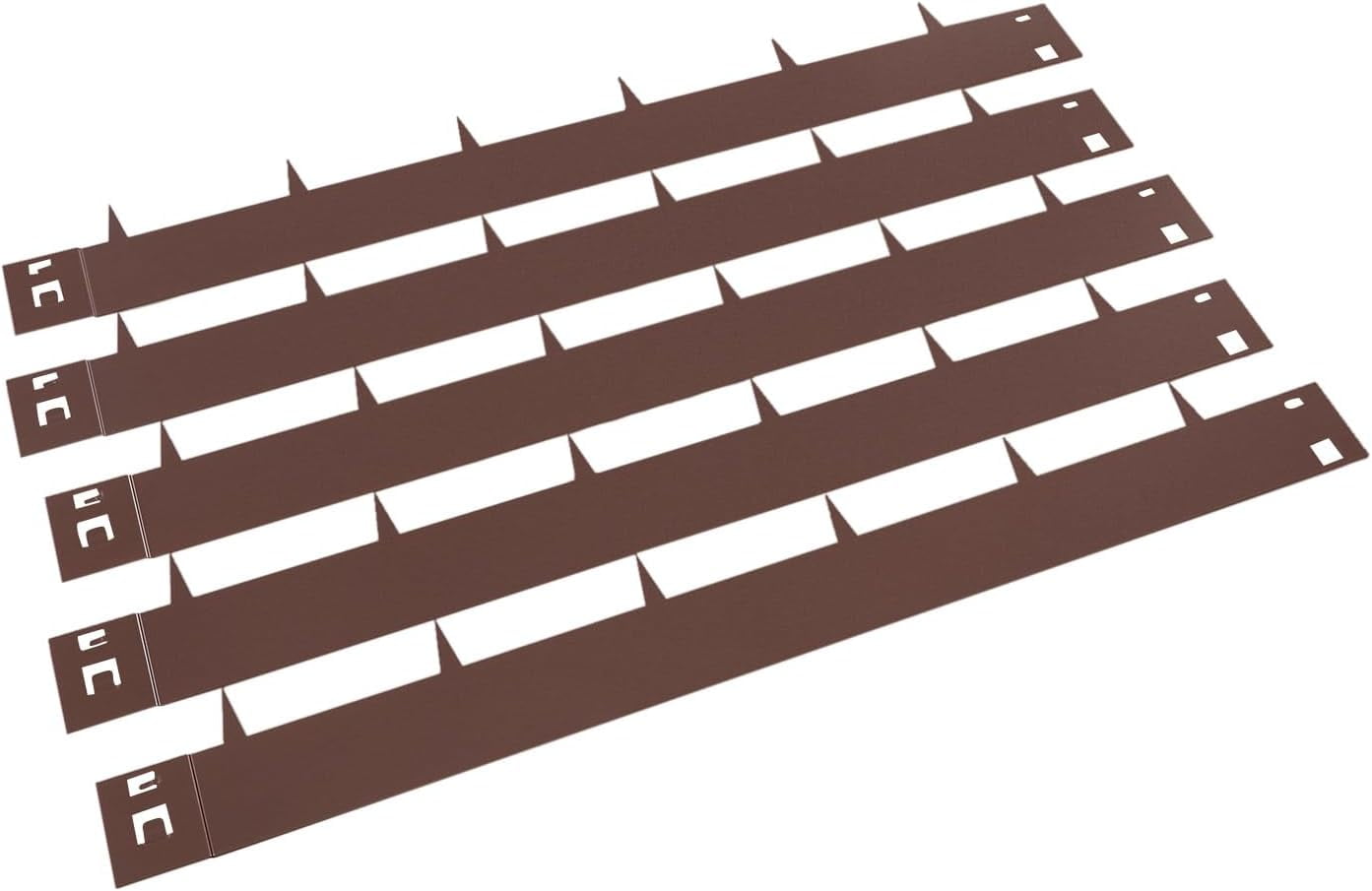 Miumaeov 39" L x 3" H Strips Steel Landscape Edging, 5PCS Garden Metal Landscape Edging Border, Minimalist Steel Garden Edging Border, Bendable Metal Landscape Edging for Yard, Garden, Lawn