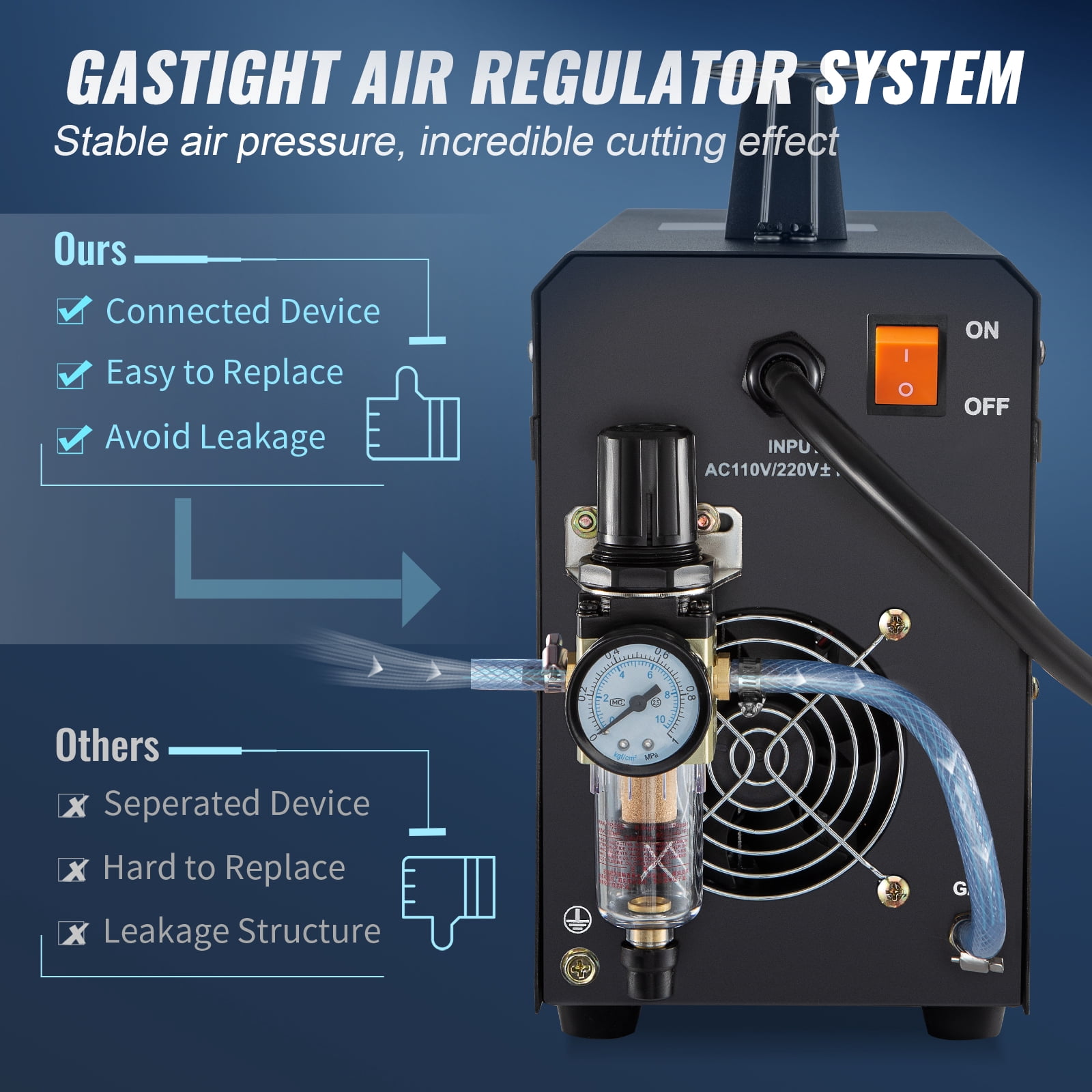 BENTISM CUT-50 50 Amp Plasma Cutter, 110V/220V with IGBT Technology