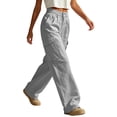 thumbnail image 7 of Elvqul Cargo Pants for Women with Multi Pockets, High Waisted Straight Leg Pants Elastic Waist Button Zip Quick Dry Casual Baggy Relaxed Fit Athletic Pants for Hiking Climbing, 7 of 7