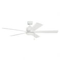 thumbnail image 2 of 330243MWH-Kichler Lighting-Lucian II - 5 Blade Ceiling Fan In Modern Style-14 Inches Tall and 60 Inches Wide-Matte White Finish, 2 of 2