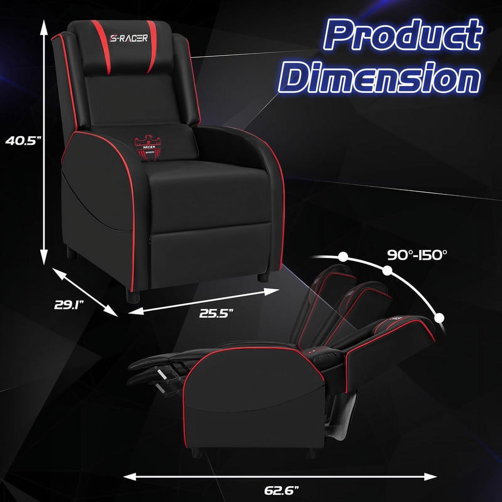 Homall gaming on sale recliner chair