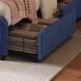 thumbnail image 3 of Kacho Queen Size Half Self-Close and Open Murphy Bed Cabinet Space-Saving Bed Perfect for Guest Room, for Bed Room, Guest Room, Home Office, Rustic White, 3 of 8