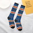thumbnail image 6 of Women's Knee High Socks Retro Cape Verde Flag Outdoor Casual Tube Socks, 6 of 7