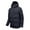 Dark Blue, variant on Men's Jackets Winter Solid Color Loose Fit Hooded Parka Jacket Casual Jacket Zip Up Long Sleeve Warm Outerwear Comfortable Loose Fit Casual Jackets for Men