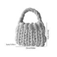 thumbnail image 3 of Bolsa tejido a mano Para mujer de hombro de lana islandesa suave a la moda regalo Ehuebsd Para Estrenar, 3 of 6