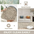 thumbnail image 3 of Boho Area Rugs for Living Room 6'x 9' Machine Washable Vintage Print Large Throw Non Slip Bedroom Rugs, Brown, 3 of 6