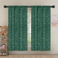 thumbnail image 5 of Blackout Kids Curtains,Math Equations Science Symbols Green Pattern Childrens Insulated Curtains Set Of 2,Bedroom Essentials,Toddler Room Decor 52"x63", 5 of 5