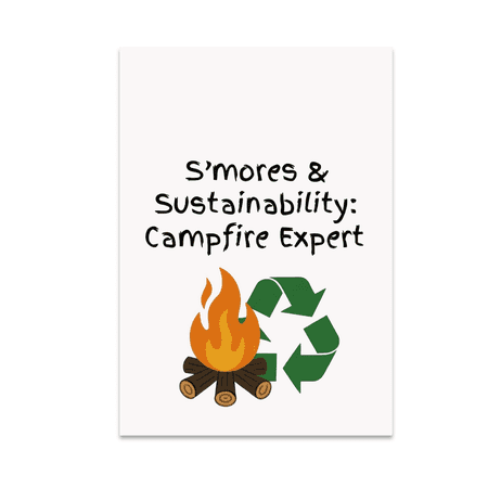 Eco-Friendly Camping Art - Outdoor Enthusiast - 13x19 Poster Print