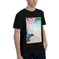 thumbnail image 2 of Bingfone Butterfly In Blossoms Zen Men'S Loose Fit Short-Sleeve Pocket T-Shirt, 2 of 7